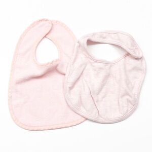 Set of pink bibs for baby